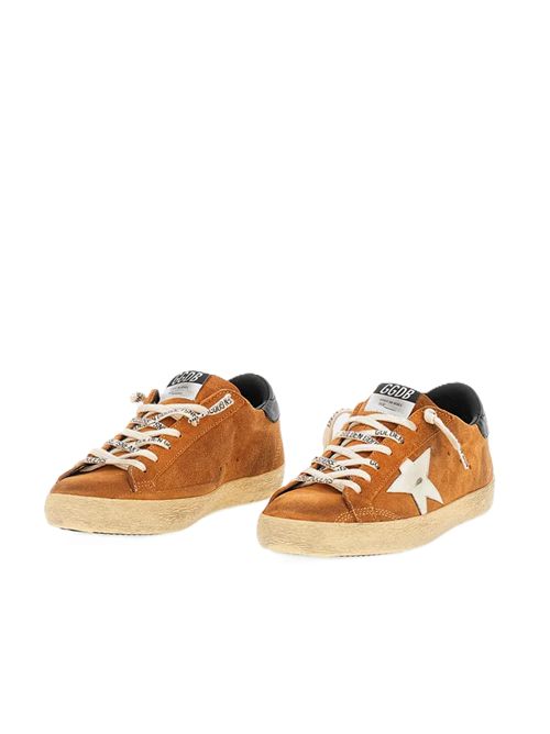 super star suede upper toe and tongue leather star nappa heel Golden Goose | GMF00101.F008752.55808LIGHT BROWN/CREAM/BLACK